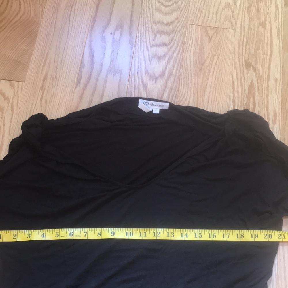 Bcbgeneration Small Black Split Sleeve Loose Fit … - image 5